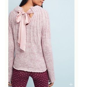 Anthropologie Moth Bow-Backed Jumper